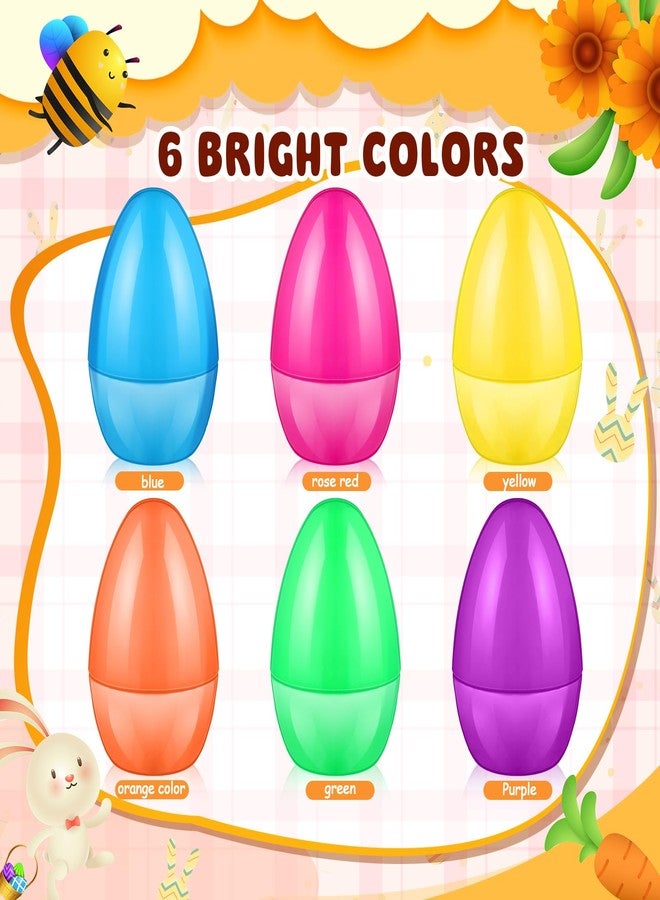 Silipull 114 Pcs 7.9, 3.9, 2.2 Fillable Easter Eggs Bulk Jumbo Plastic Empty Plastic Easter Eggs Bright Colorful for Basket Stuffers Fillers, Hunt, Filling Treats and Party Favor - Image 2